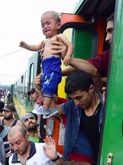 Migrants Hungary train Germany Austria