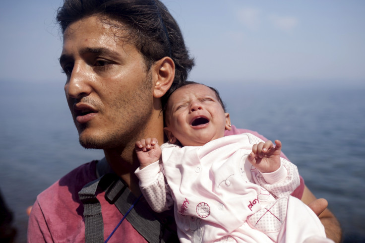 Syrian refugee arrives in Greece