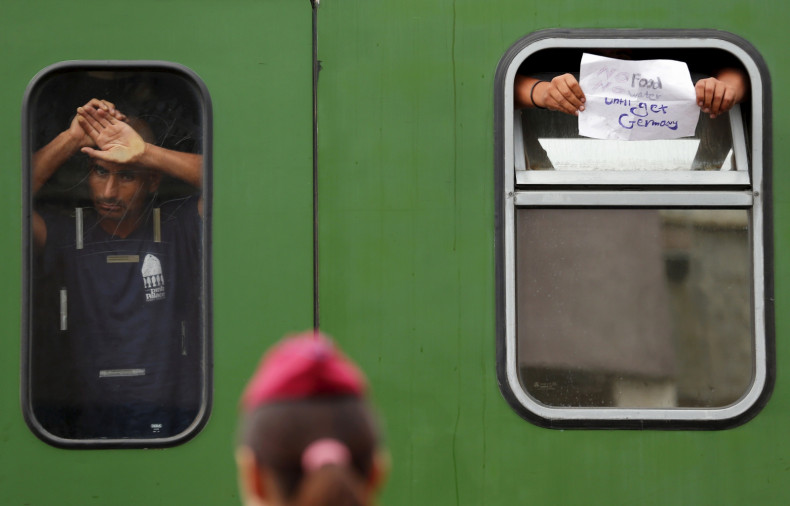 Bicske Hungary migrant train standoff