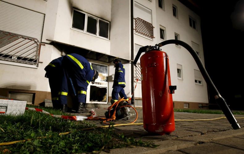 Germany refugee arson Heppenheim