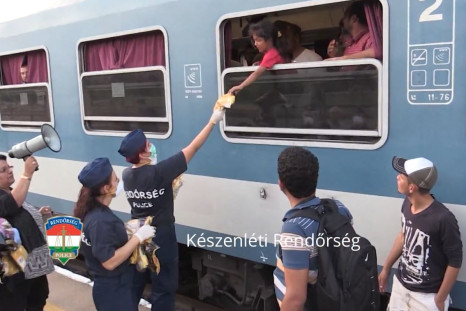 Train stand-off in Hungary