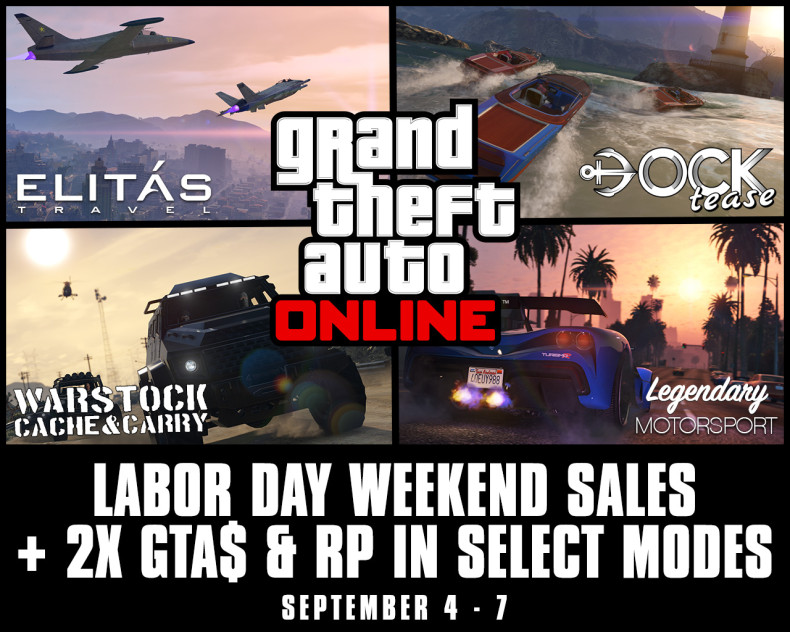 GTA Online: Labor Day Weekend Sales