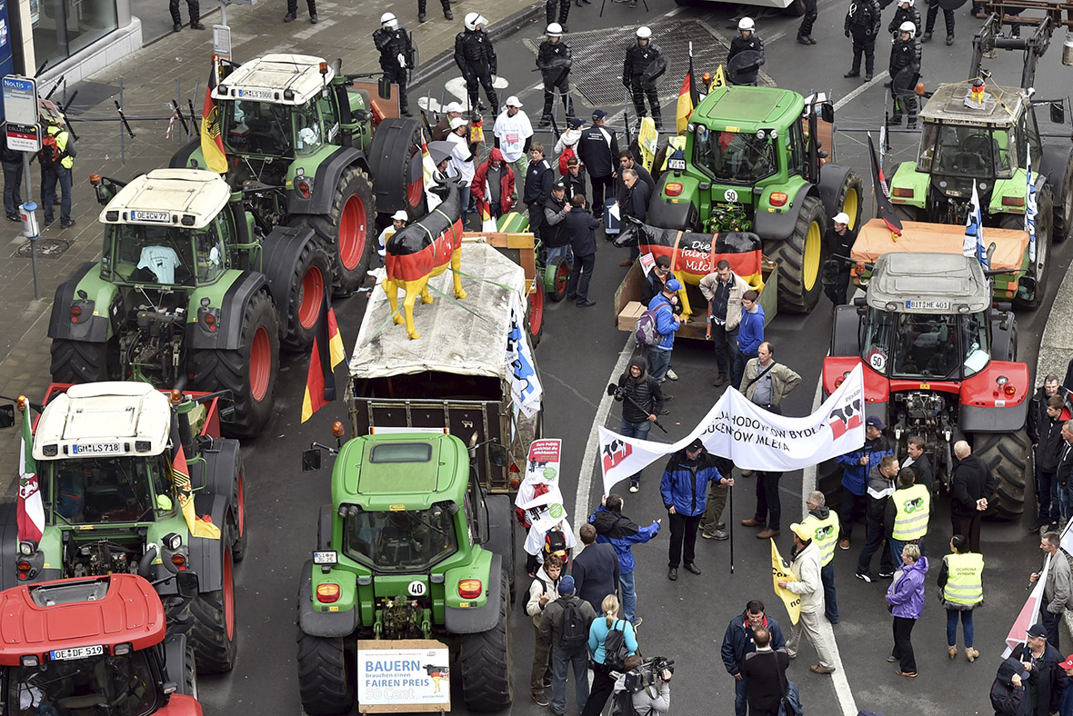 brussels farmers protest