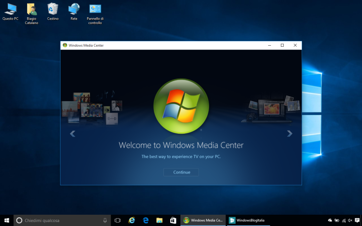 Windows Media Center on Windows 10