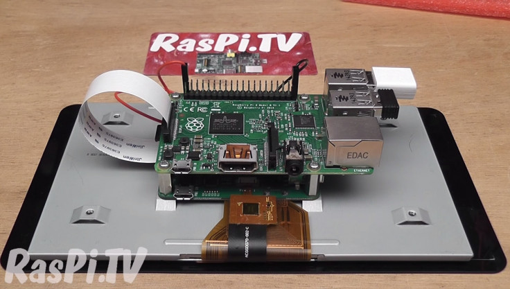The back of the Raspberry Pi Display