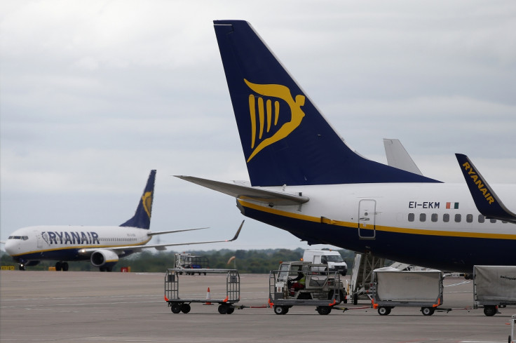 Ryanair aircraft, Manchester airport