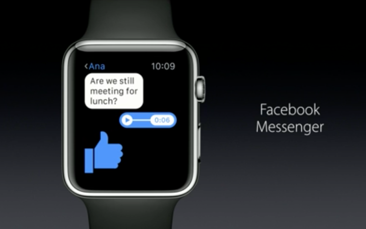 Apple Watch Facebook Messenger