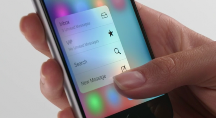 Apple iPhone 6s 3D Touch