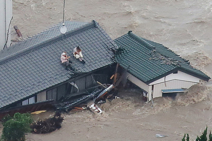 Japan storm Etau floods