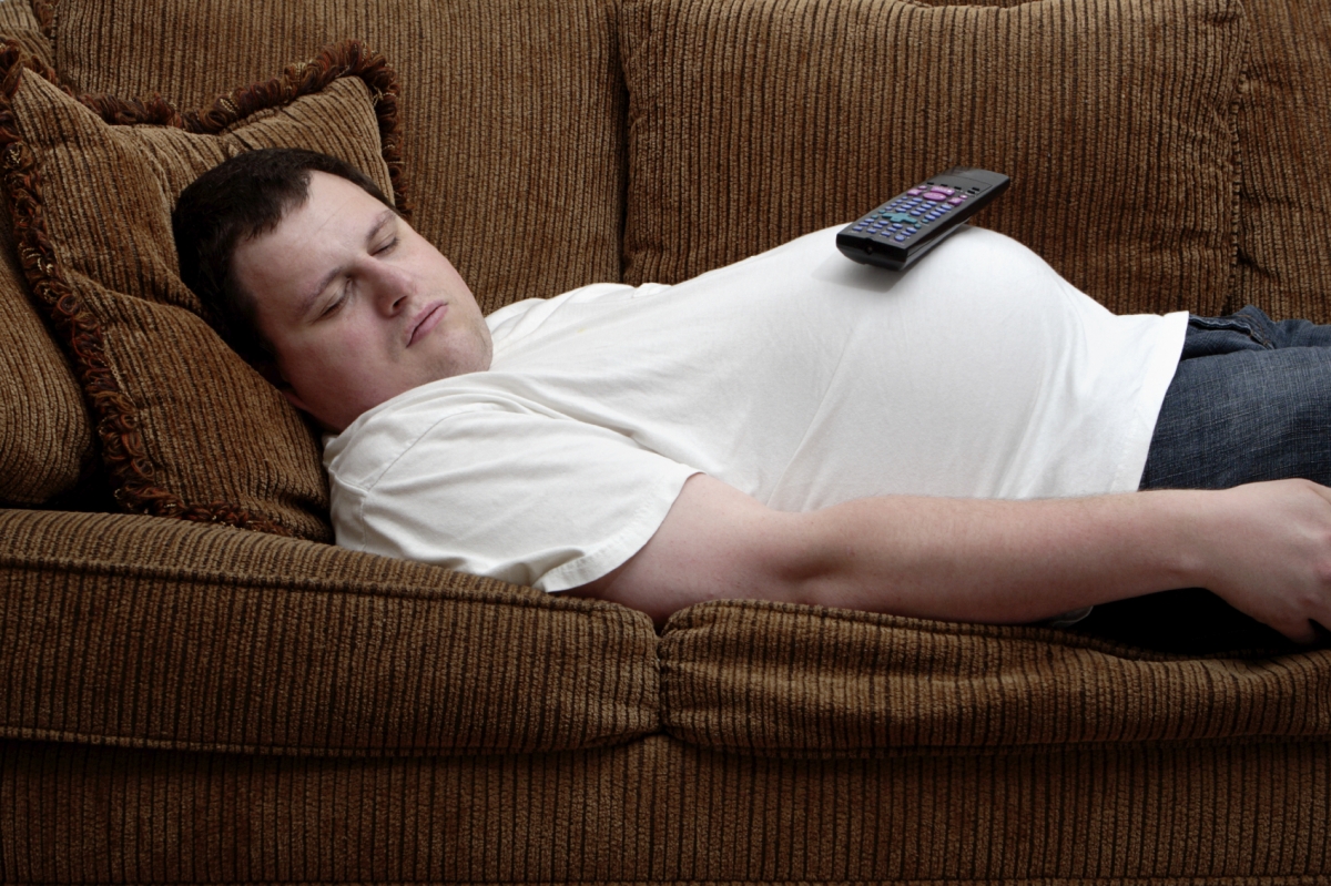 lazy guy on couch