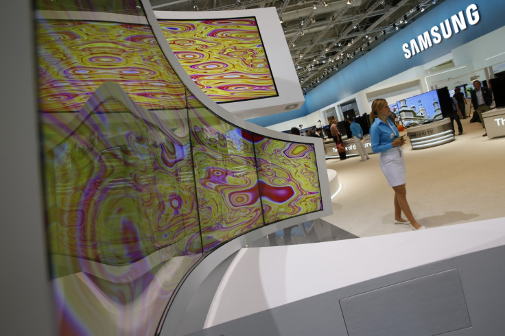 Curved Samsung televisions