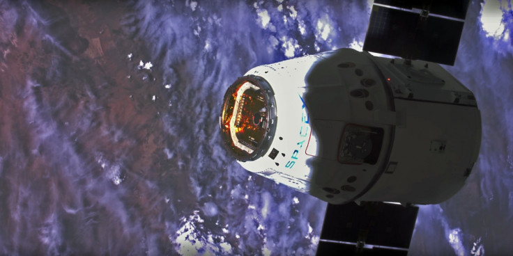 4K footage of SpaceX satellite from ISS