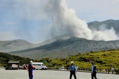 Mount Aso volcano Japan eruption