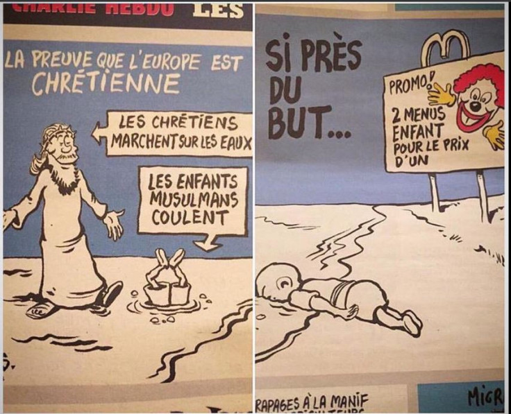 Charlie Hebdo drawing Aylan Kurdi