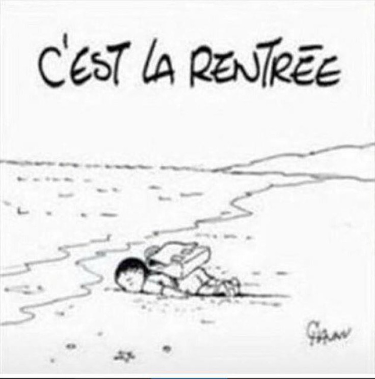 Emmanuel Chaunu Aylan Kurdi cartoon