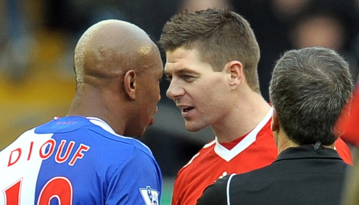 El Hadj-Diouf and Steven Gerrard