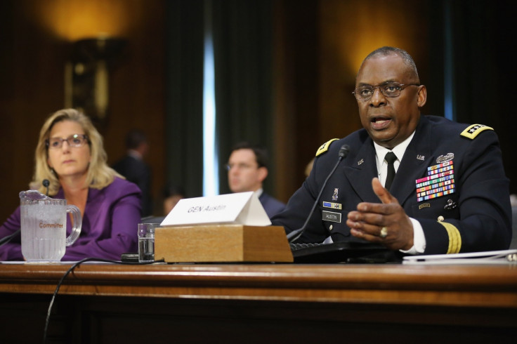 Gen. Lloyd Austin III (R), commander of U.S. Central Command, and Under Secretary of Defense for Policy Christine Wormuth Gen. Lloyd Austin III (R), commander of U.S. Central Command, and Under Secretary of Defense for Policy Christine Wormuth