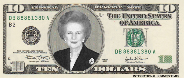 Margaret Thatcher on the new $10 note
