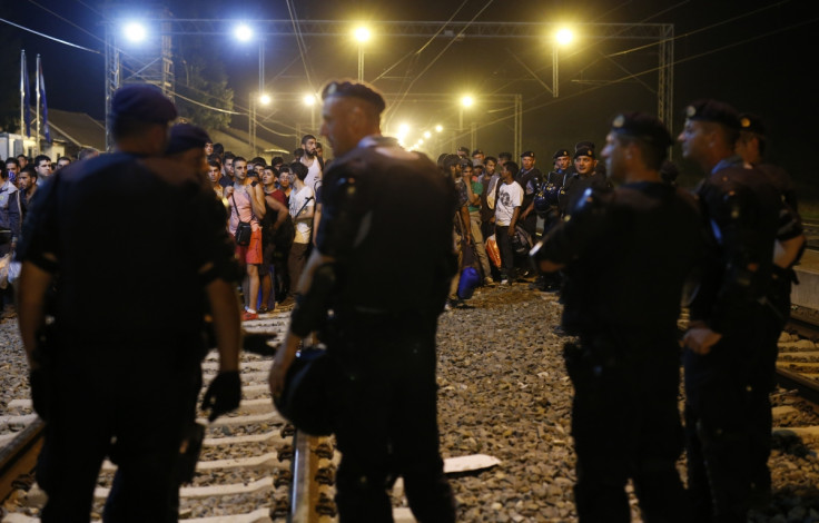 Croatia police refugees Tovarnik