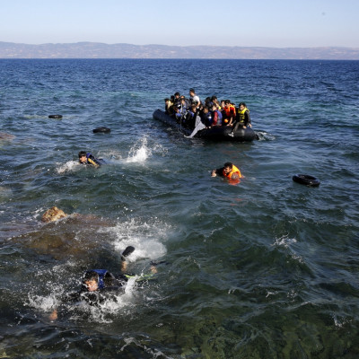 migrant crisis Lesbos drowning