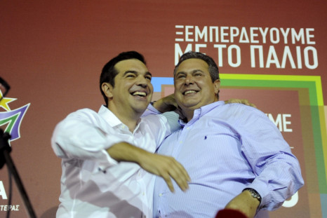 Tsipras with Kammenos