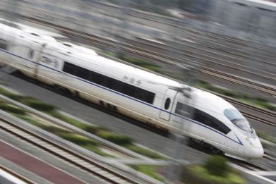 High speed train of the type proposed for the HS2 network