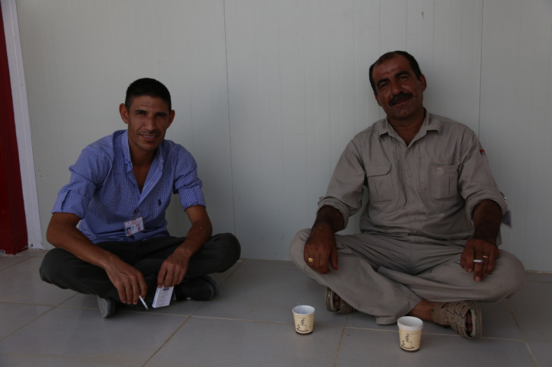 Yazidis living in IDP camp in Iraq