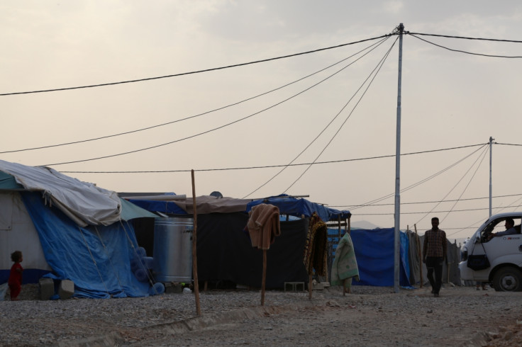 Yazidis living in IDP camp in Iraq