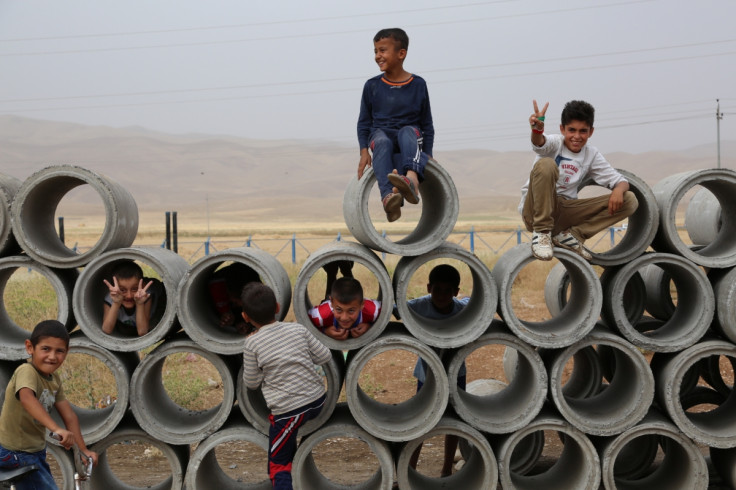 Syrian refugees in Barika camp in Iraq