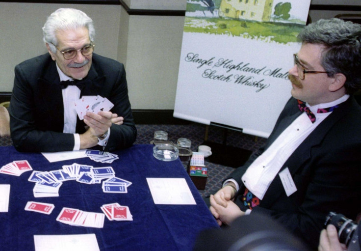 Omar Sharif playing bridge