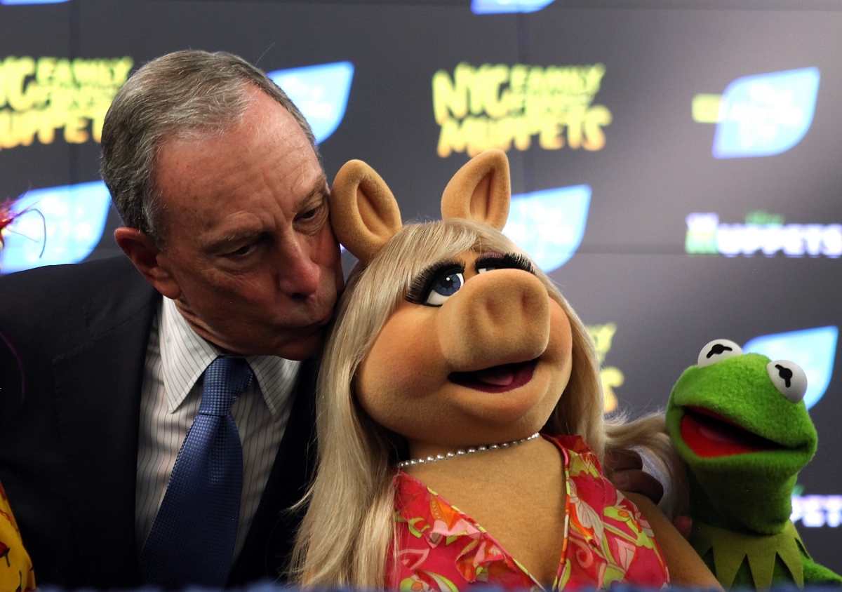 Michael Bloomberg and Miss Piggy