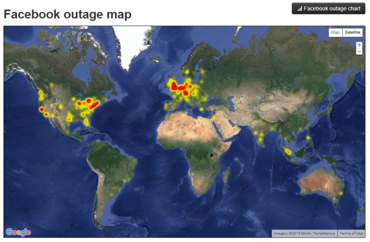 facebook down map