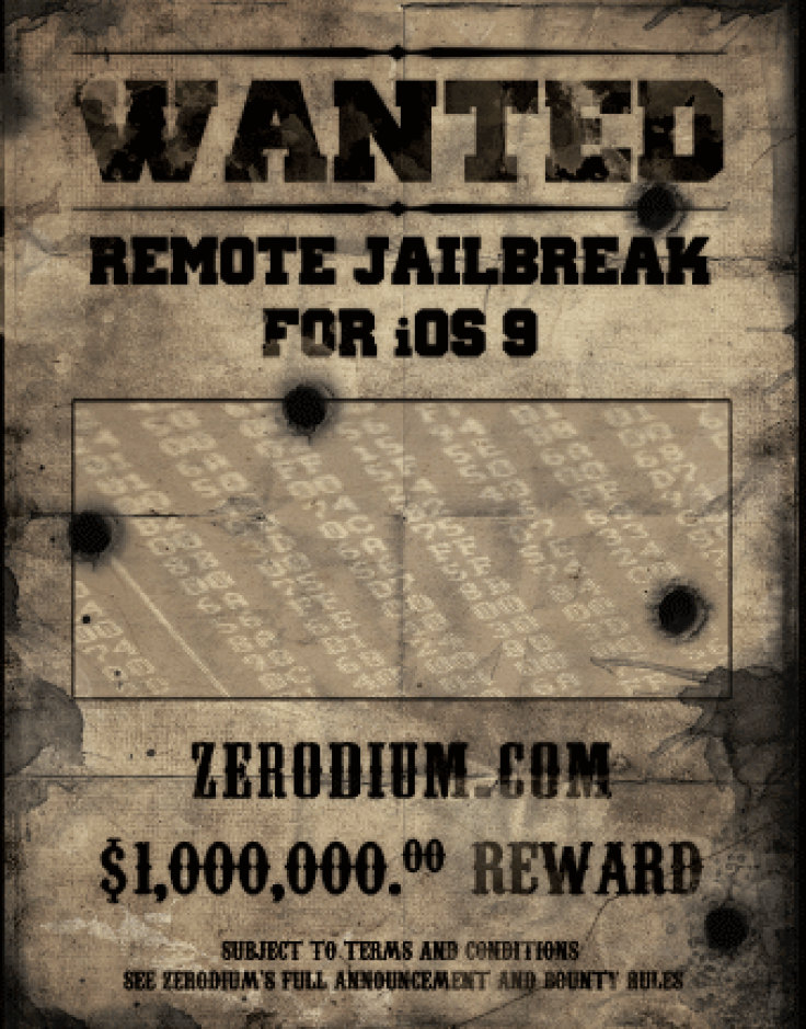 Zerodium $1m bug bounty reward