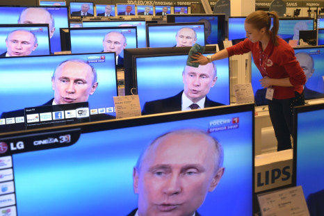 Vladimir Putin on the telly