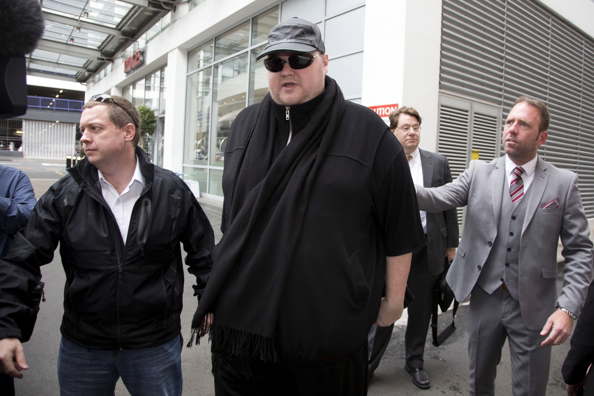 Kim Dotcom arrives for extradition court hearing