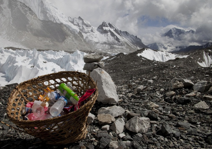 Rubbish on Mt Everest