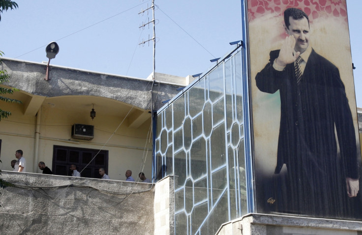 Prisoners in a cell in Syria