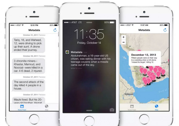 Metadata+ drone strike app taken off AppStore