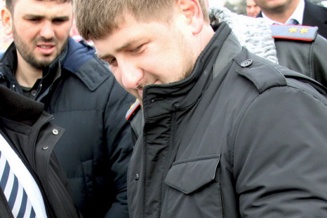 Ramzan Kadyrov inspects a GM-95 grenade launcher
