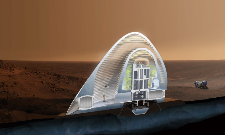 Inside the 3D printed Martian Ice House