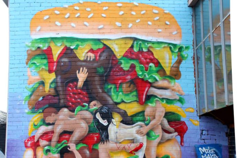 Kama-Sutra Burger Makatron Melbourne Mural