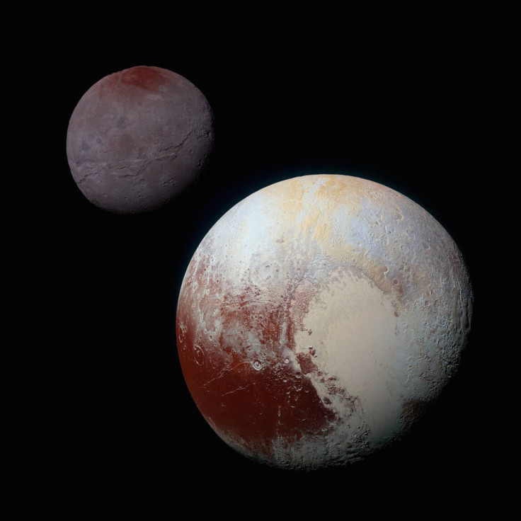 Charon next to Pluto