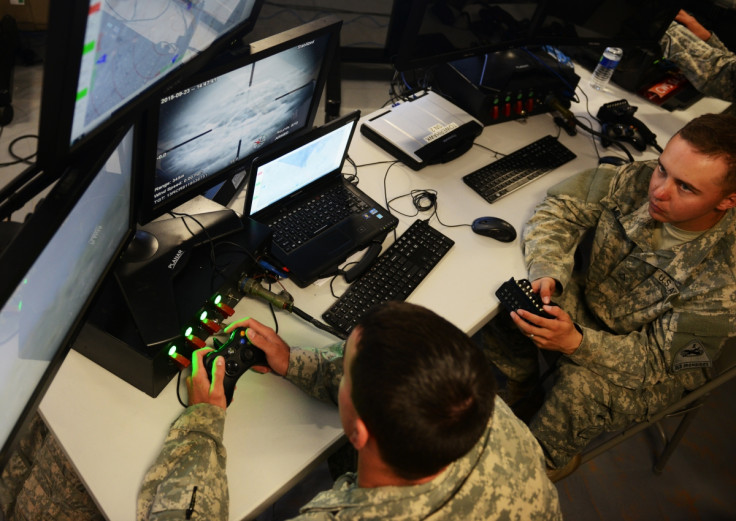 Soldiers man the tactical operation centre