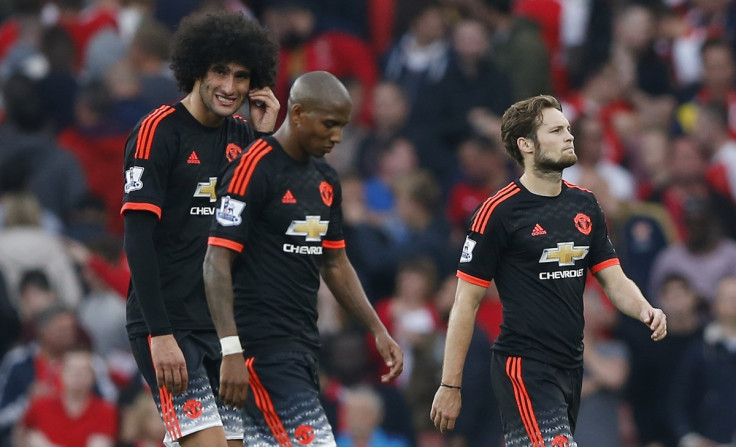 Marouane Fellaini, Ashley Young & Daley Blind