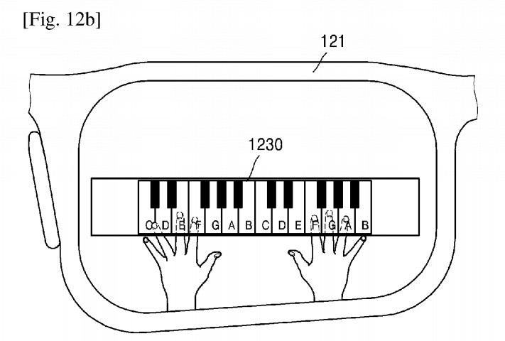 Play a virtual piano with smart glasses