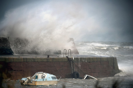 Stormy conditions batter the UK's shores