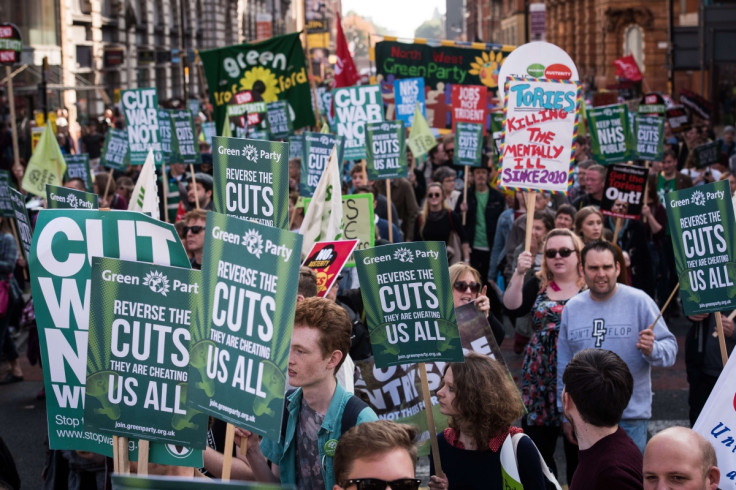 Cuts protest