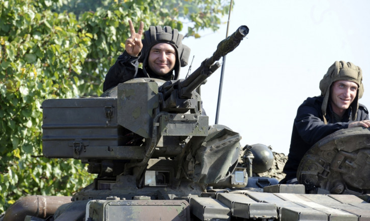 Ukrainian tanks pull back from the