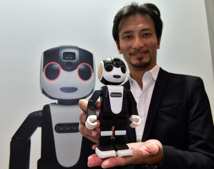 RoboHon with inventor Professor Tomotaka Takahashi