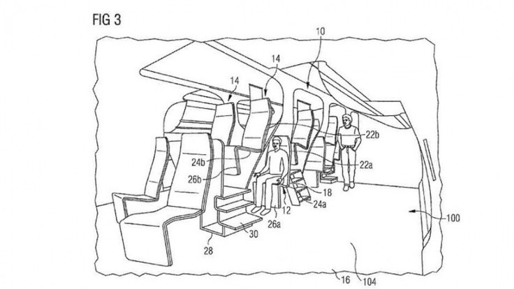 Airbus stacking plane seat design